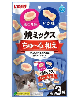 INABA Grilled Chicken Bites - Tuna & Squid Flavor Mix