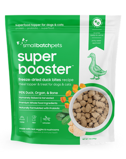 Small Batch Pets Super Booster Freeze Dried Duck Bites 7oz