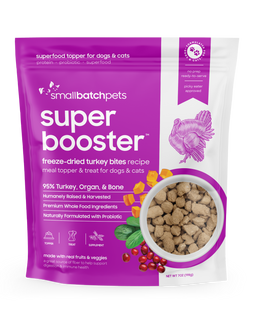 Small Batch Pets Super Booster Freeze Dried Turkey Bites 7oz