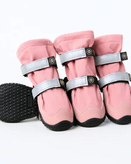 Flex Shell Water-Resistant Dog Boots - Pink/Size A