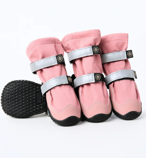 Flex Shell Water-Resistant Dog Boots - Pink/Size A