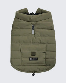 WarmShield Water-Resistant Jacket - Olive/Size M