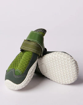 Hot Pavement Pawtector Dog Shoes - Green/Size A